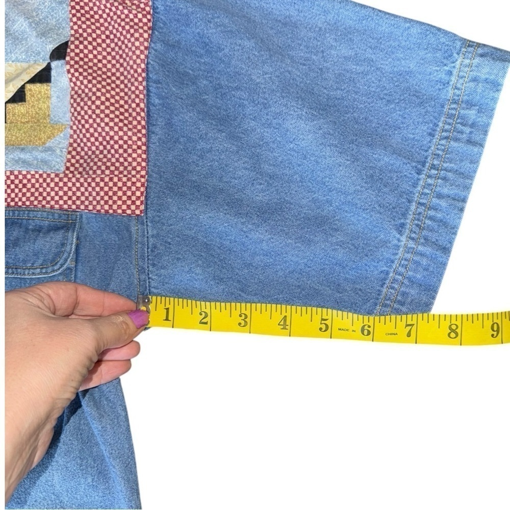 Vintage Sunbelt Sportswear Denim Patchwork Cottagecore Chicken Sun Heart - Picture 11 of 12